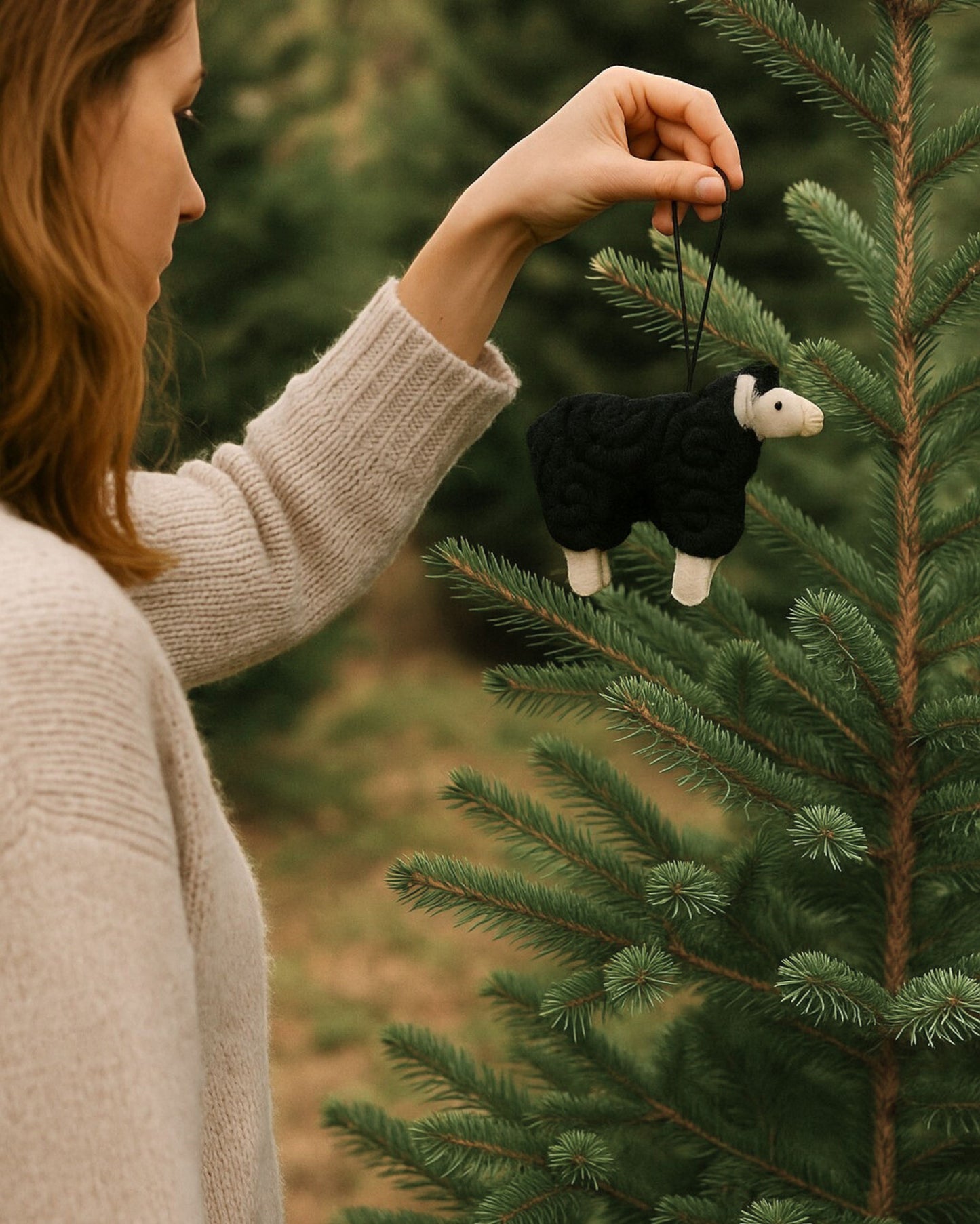 black sheep ornament