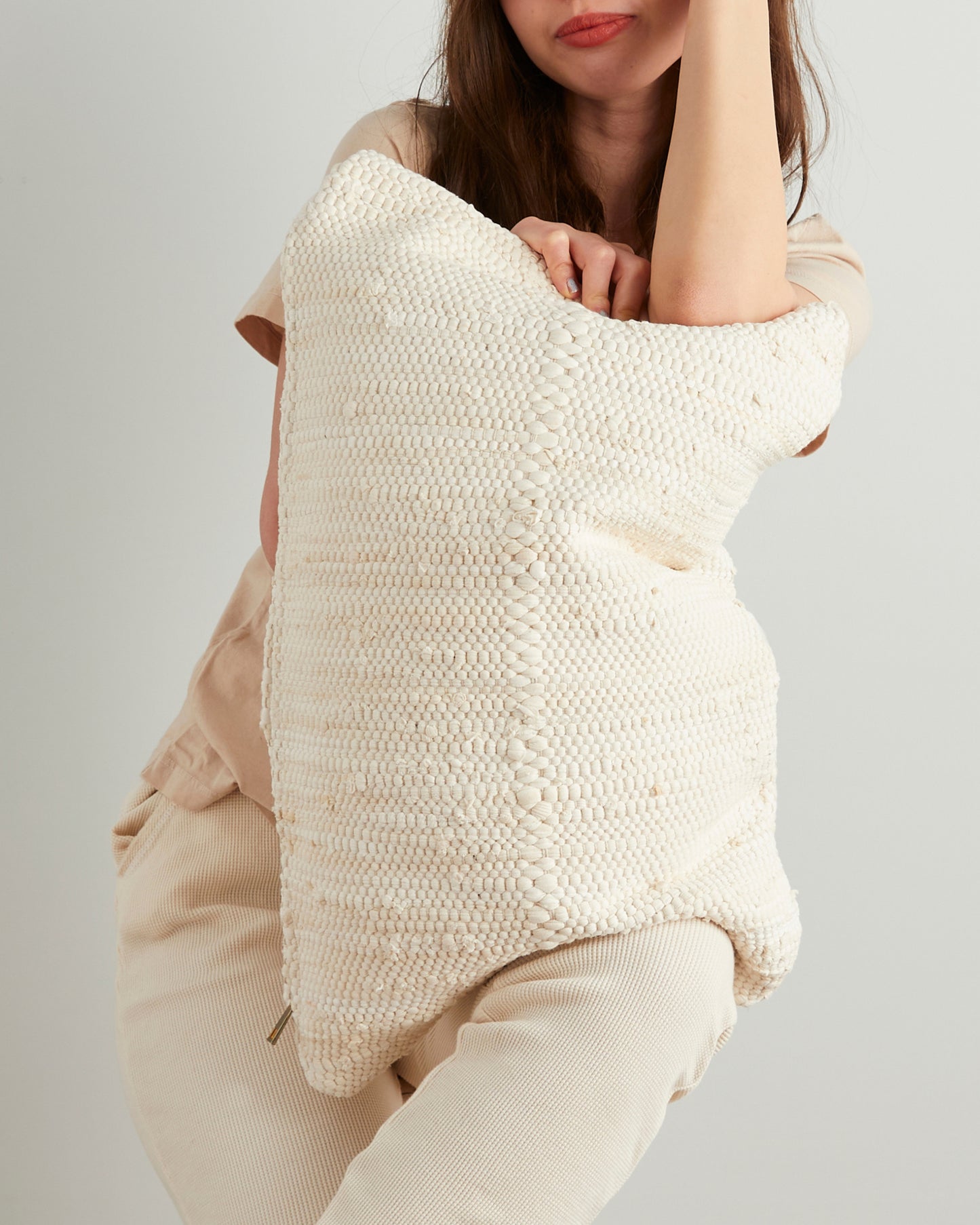 chindi lumbar pillow cover