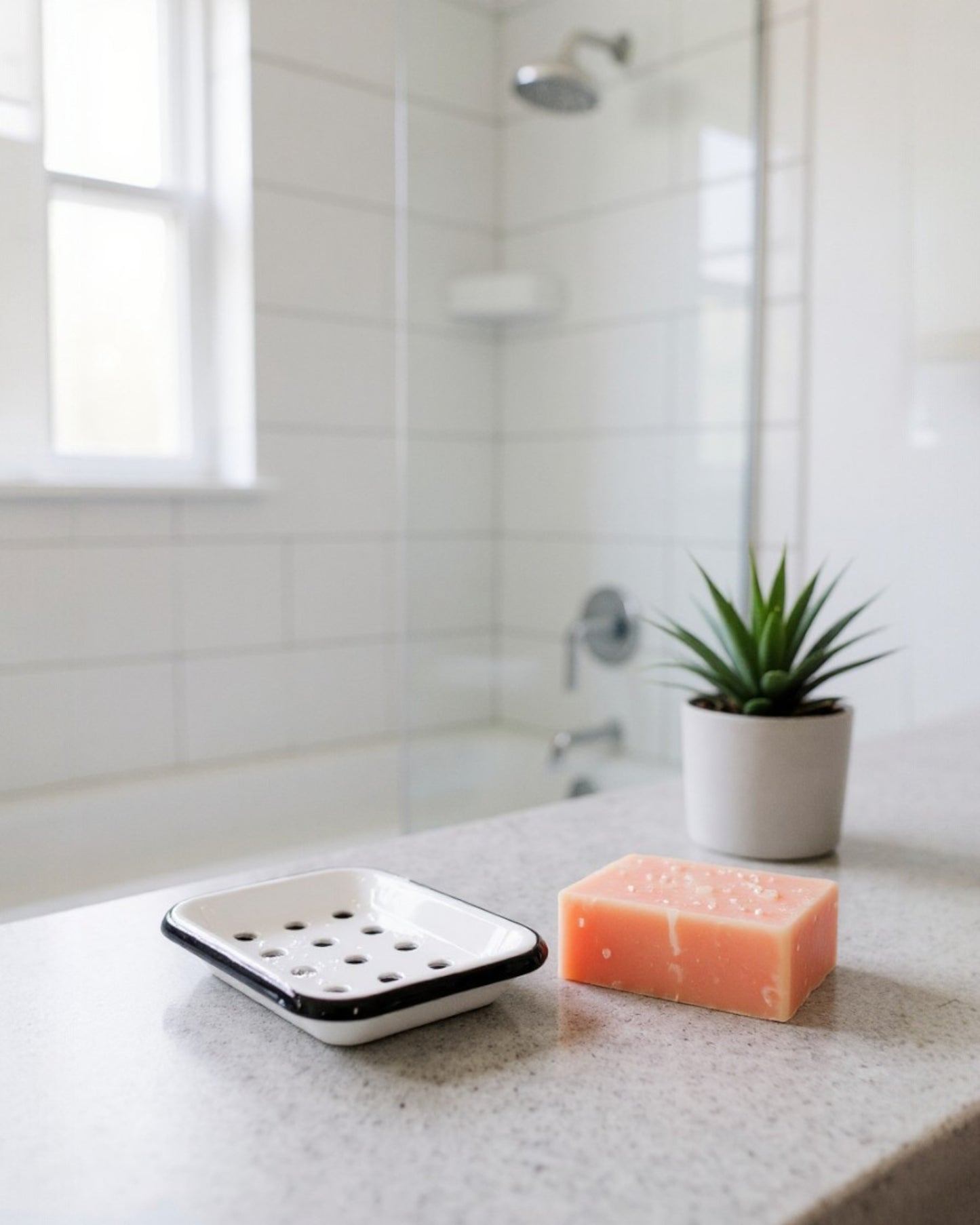 enamel soap dish