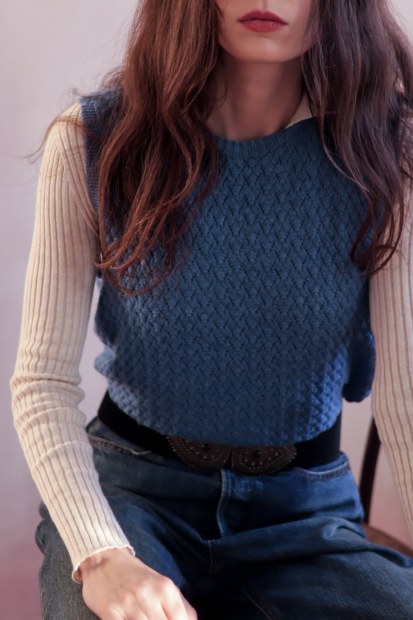 sandrine pointelle vest