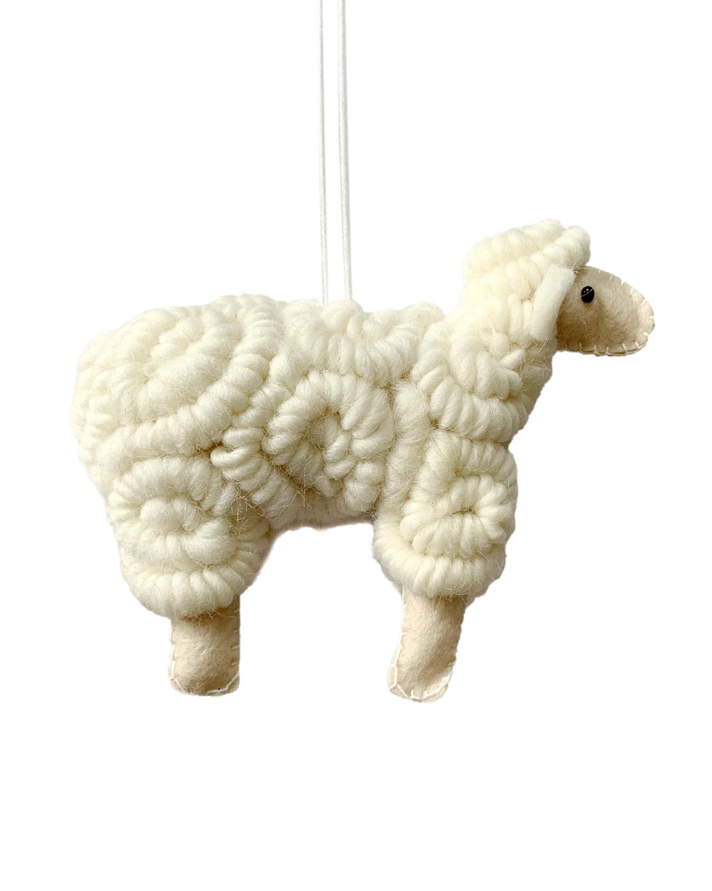 PILLOWPIA wooly sheep ornament cream