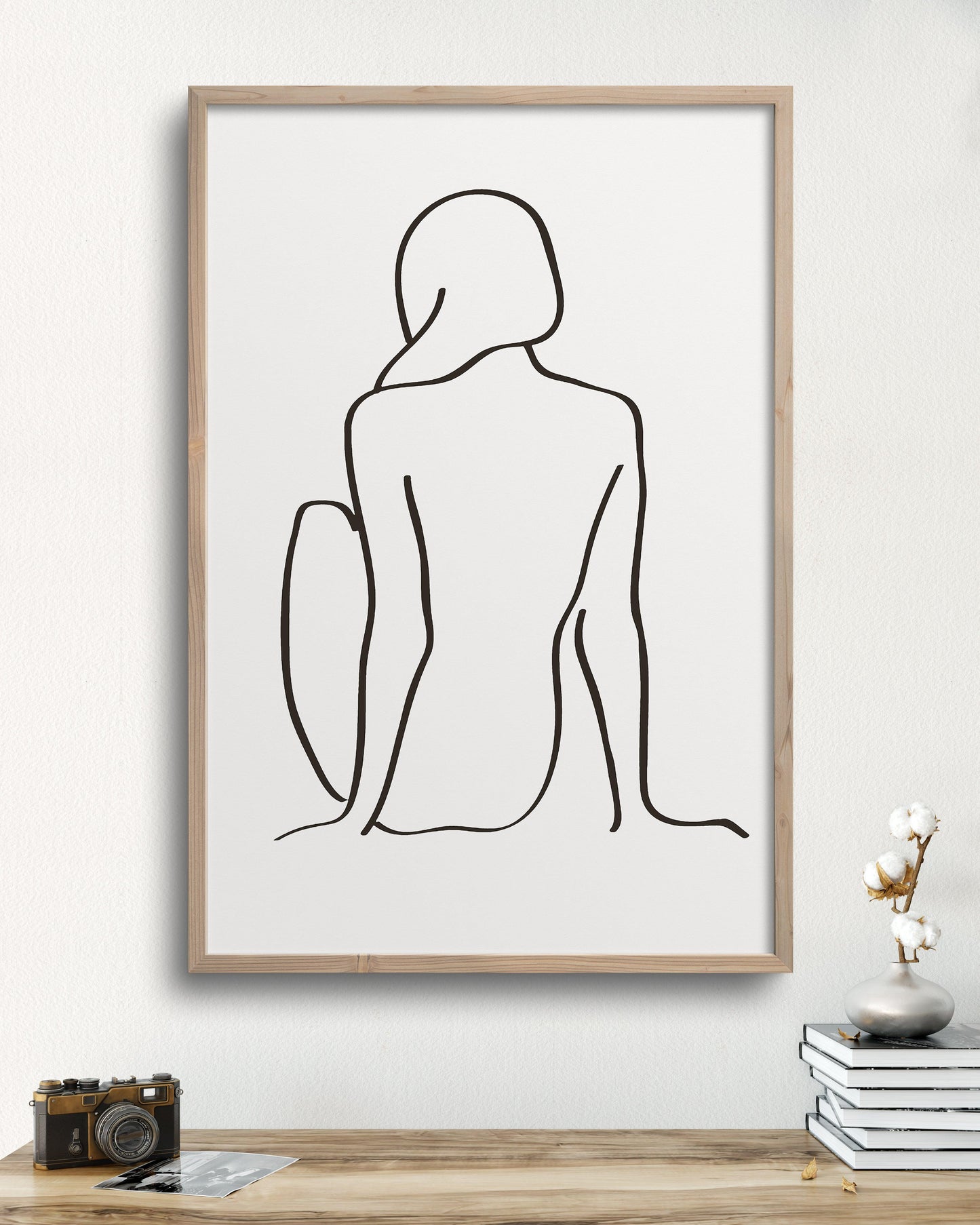 PILLOWPIA figure 1 in chalk 24" x 36"