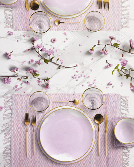 lavendar table setting