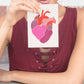 human heart greeting card