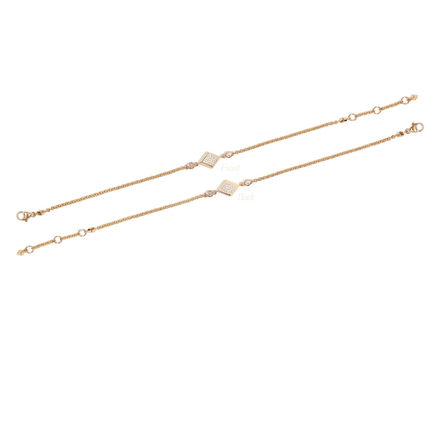 Argyle Double-Sided Chain Bracelet