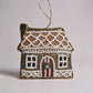 gingerbread cabin ornament set