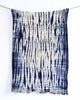 indigo shibori throw