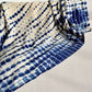 indigo shibori throw