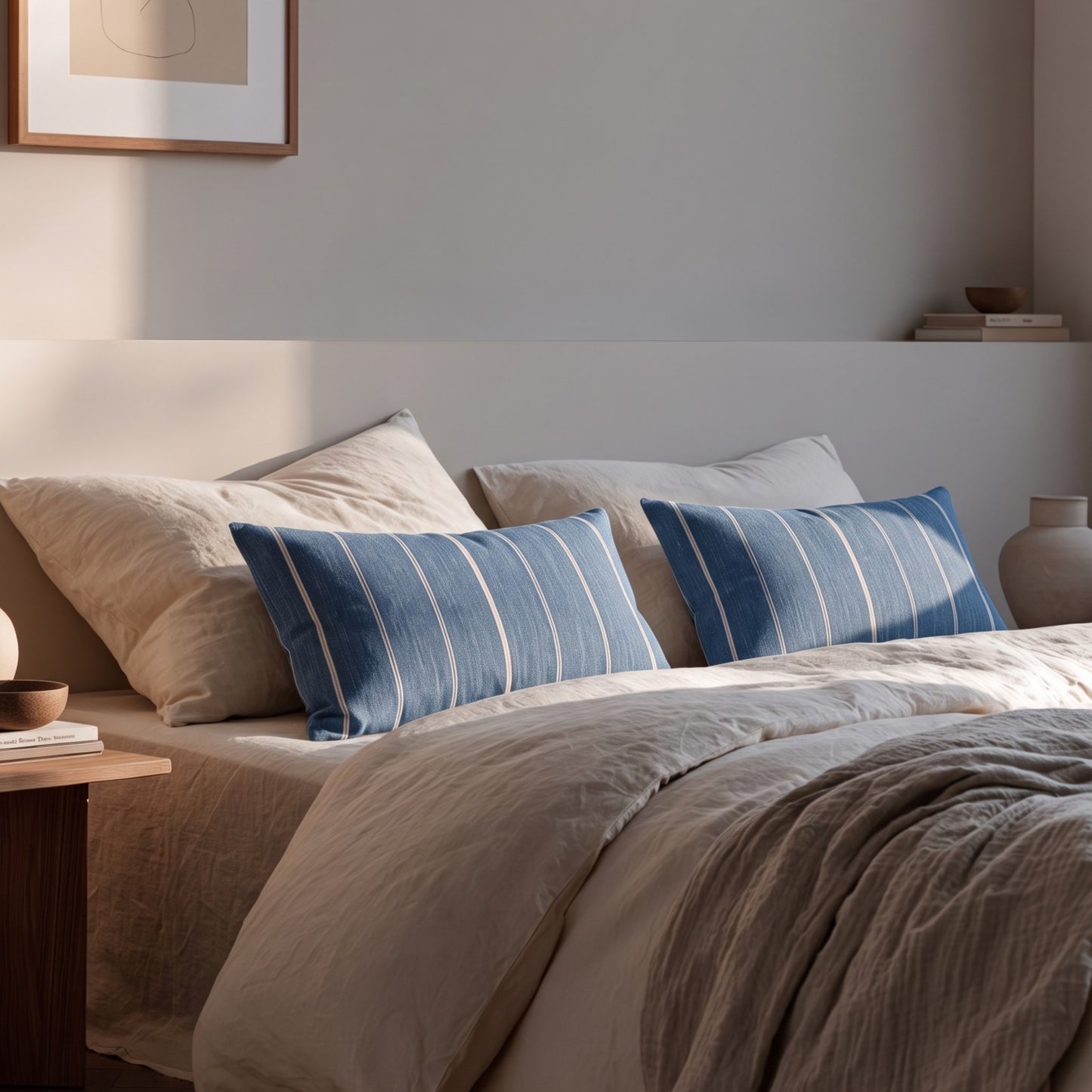 loma striped lumbar pillow cover