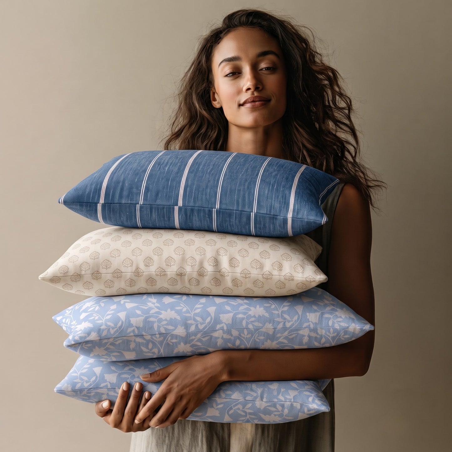 loma striped lumbar pillow cover