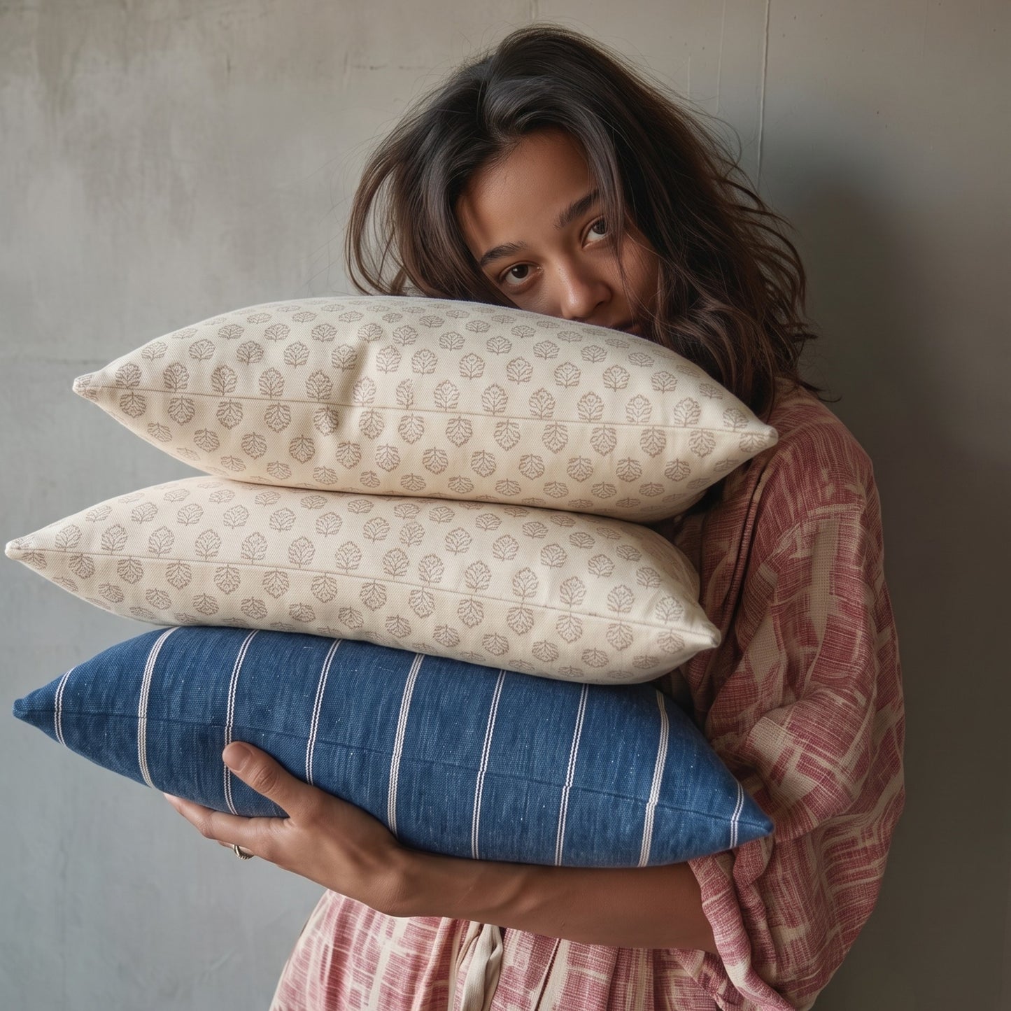 loma striped lumbar pillow cover