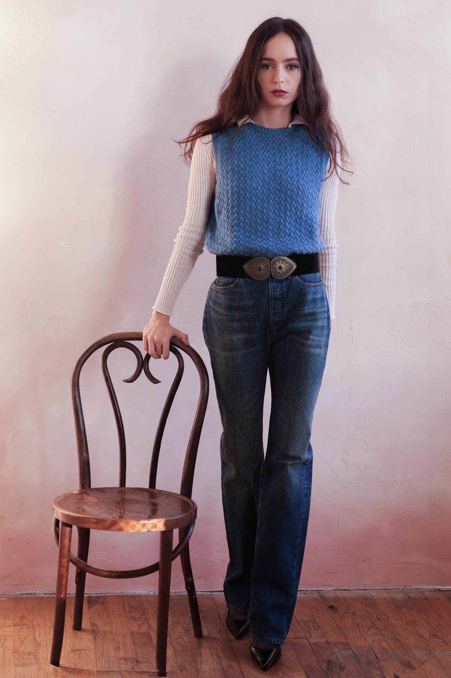 sandrine pointelle vest