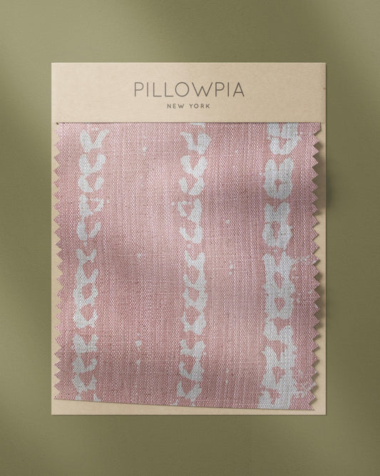 PILLOWPIA vines print in blush swatch